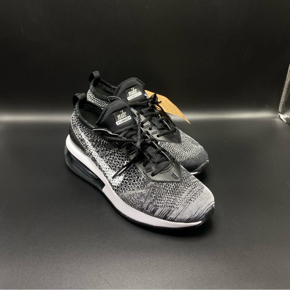 Nike‎ Air Max Flyknit Racer Black White Sneakers DM9073-001 Woman Size 7,7.5,8